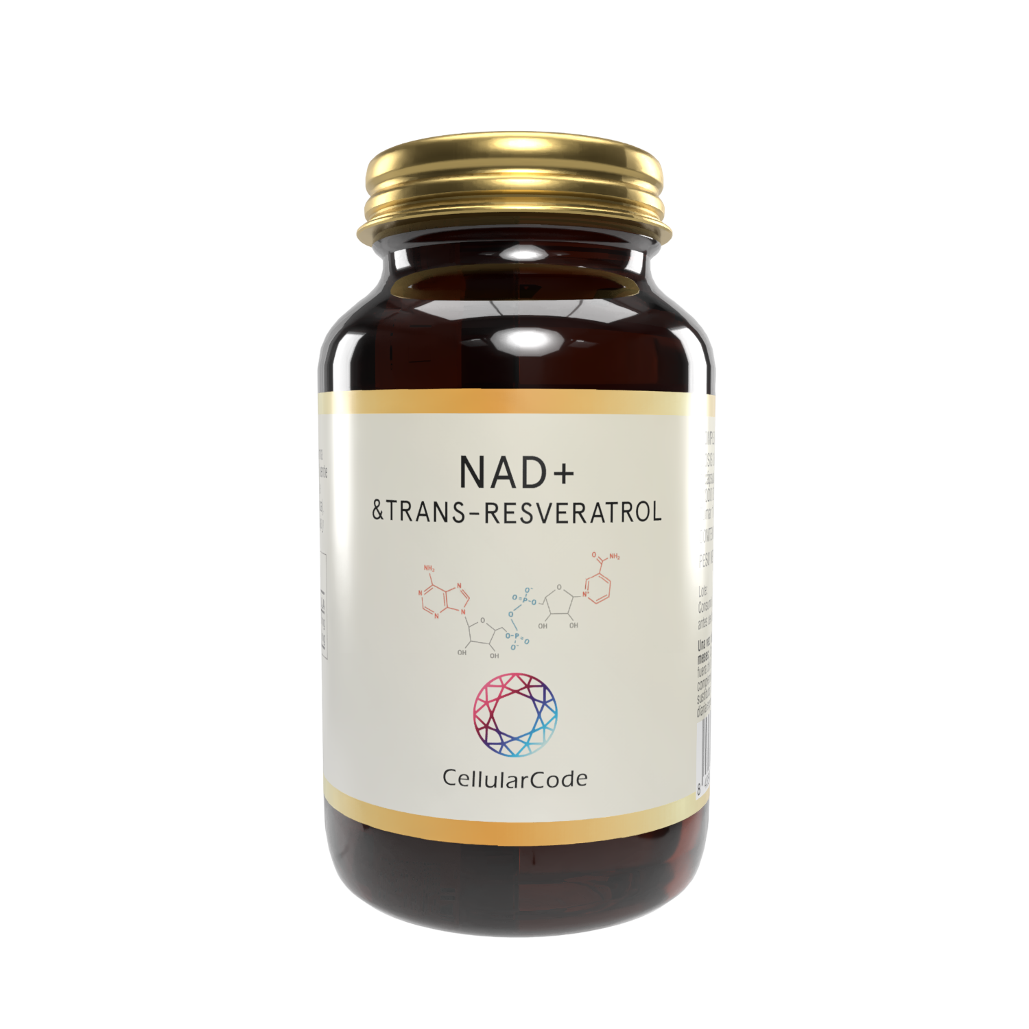 NAD+ y Trans-Resveratrol 30 cápsulas